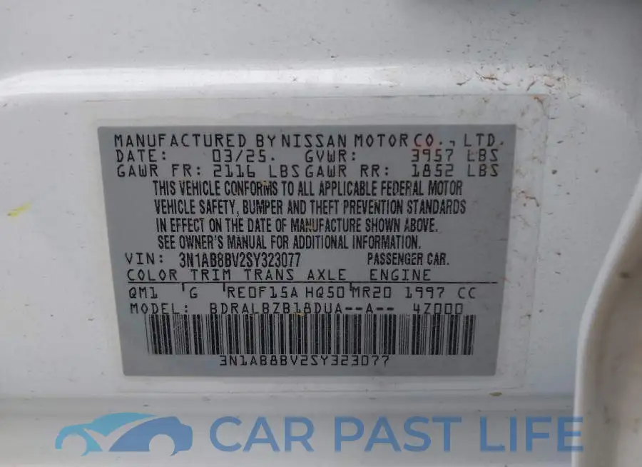 3N1AB8BV2SY323077# 9