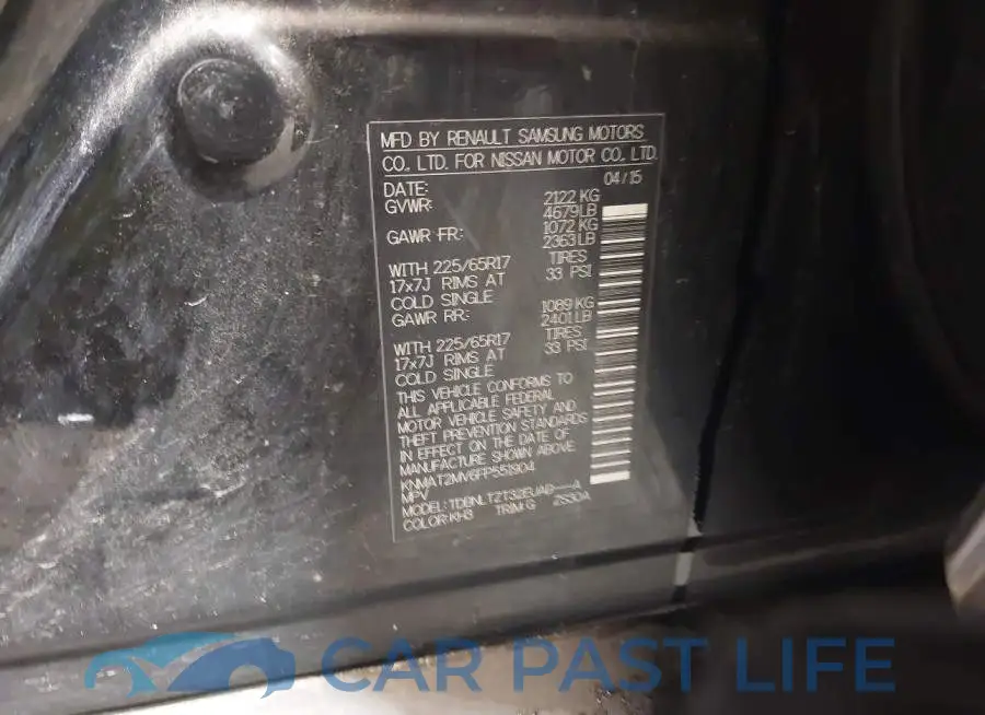 KNMAT2MV6FP551904# 9