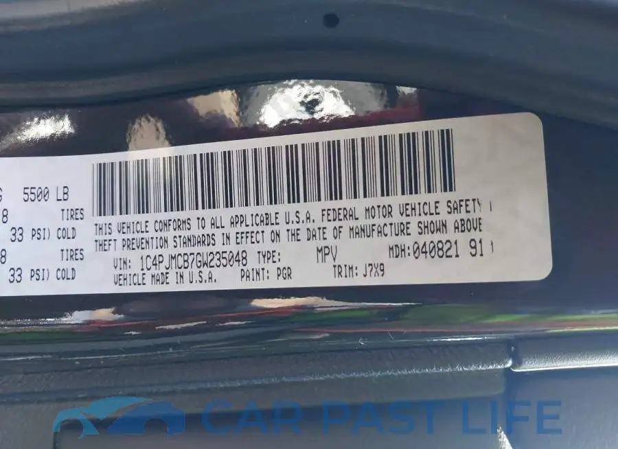 1C4PJMCB7GW235048# 9