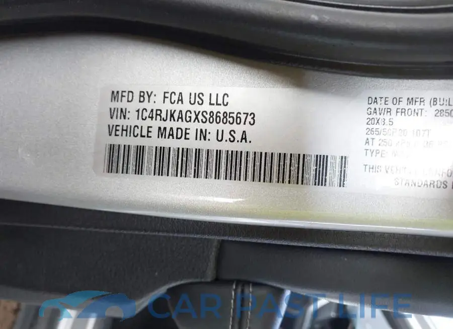1C4RJKAGXS8685673# 9