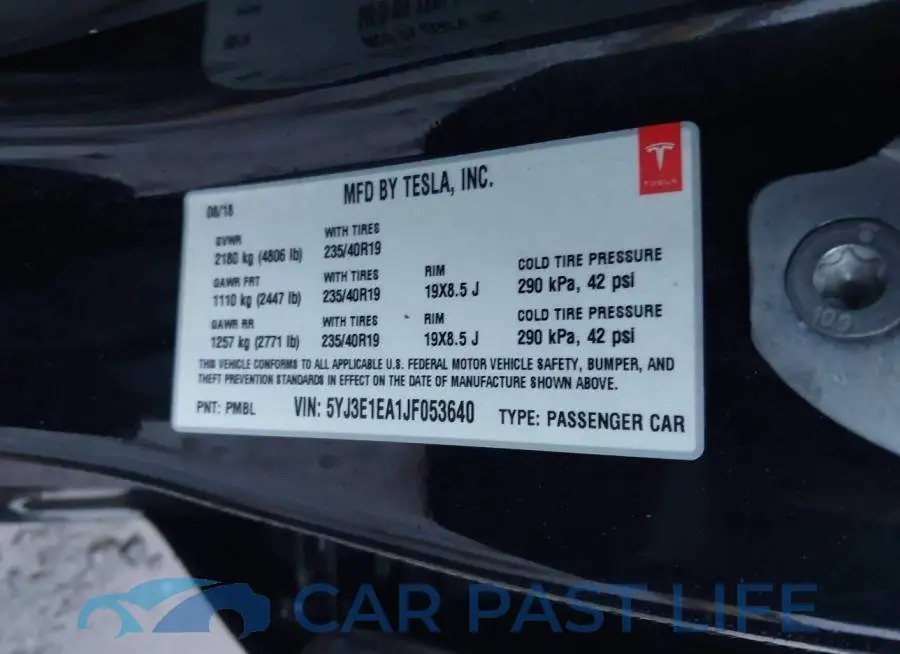 5YJ3E1EA1JF053640# 9