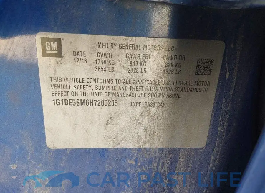 1G1BE5SM6H7200206# 9