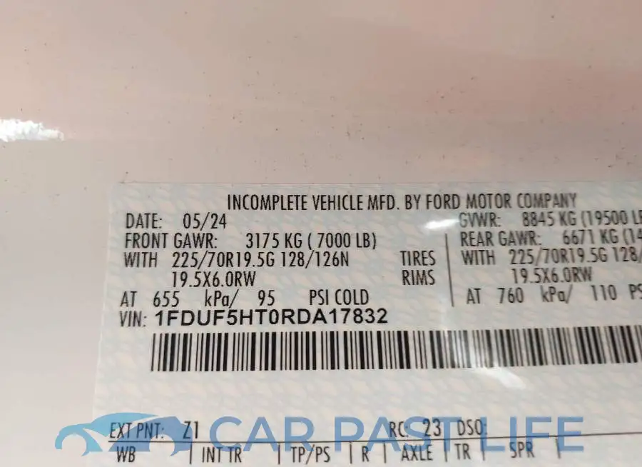 1FDUF5HT0RDA17832# 8