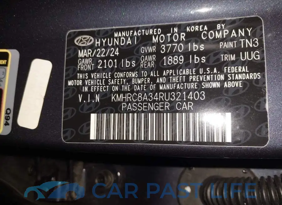 KMHRC8A34RU321403# 9
