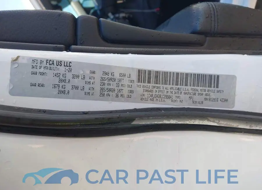 1C4RJEAG8LC295641# 9