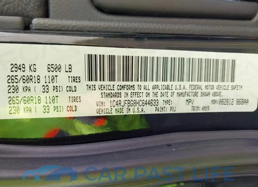 1C4RJFBG8HC644633# 9