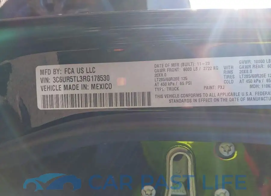 3C6UR5TL3RG178530# 9