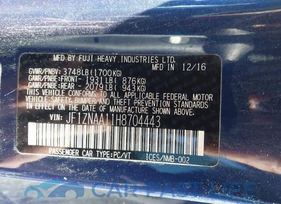 JF1ZNAA11H8704443# 9