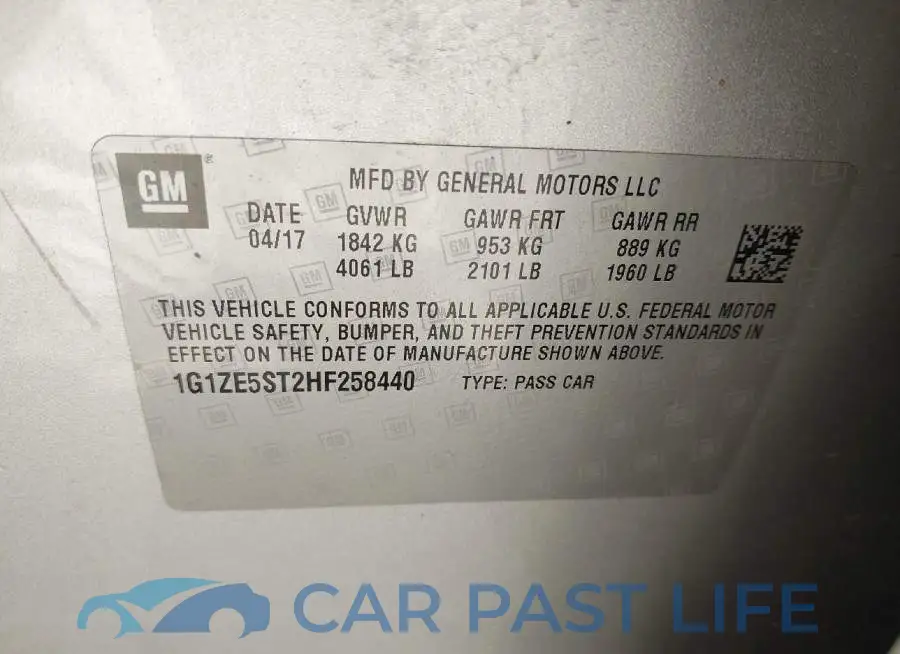 1G1ZE5ST2HF258440# 9