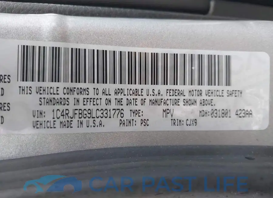 1C4RJFBG9LC331776# 9