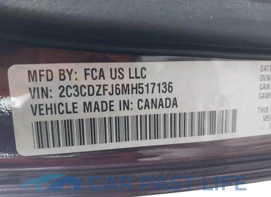 2C3CDZFJ6MH517136# 9
