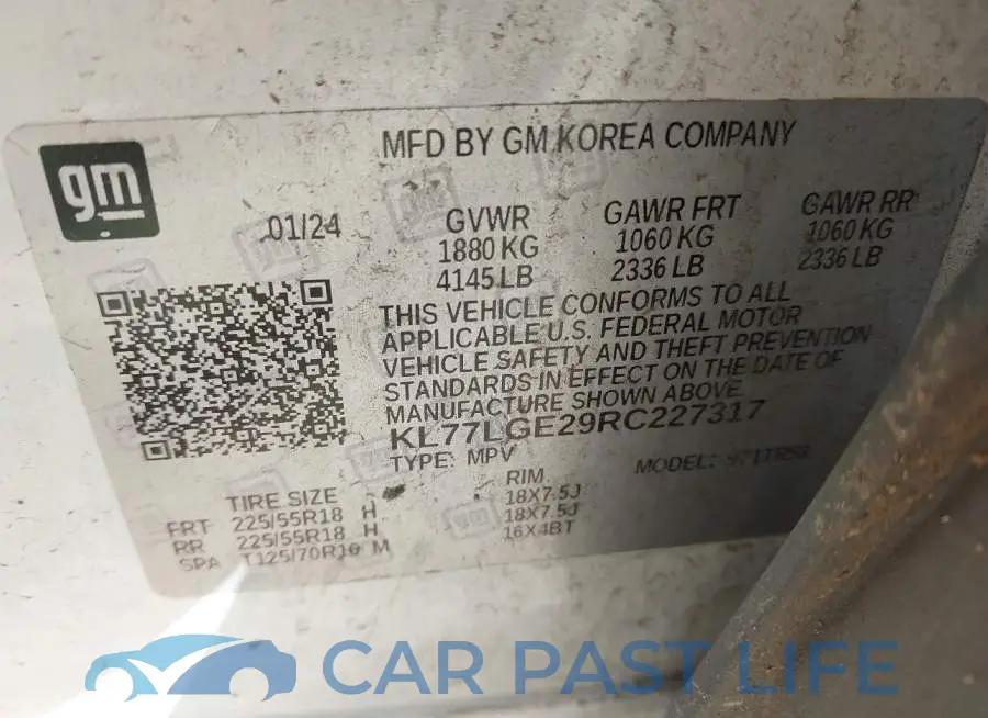 KL77LGE29RC227317# 9