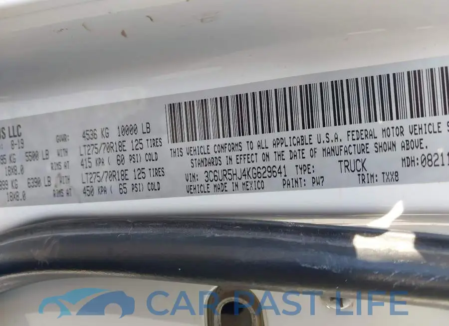 3C6UR5HJ4KG629641# 9