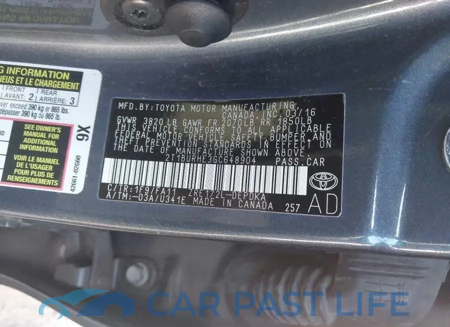 2T1BURHE3GC648904# 9
