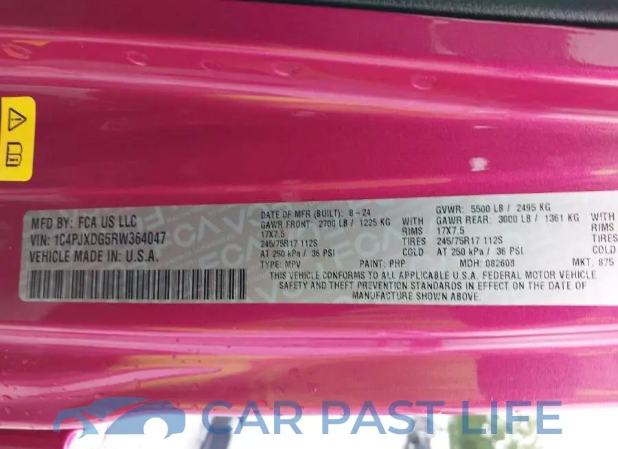 1C4PJXDG5RW364047# 9