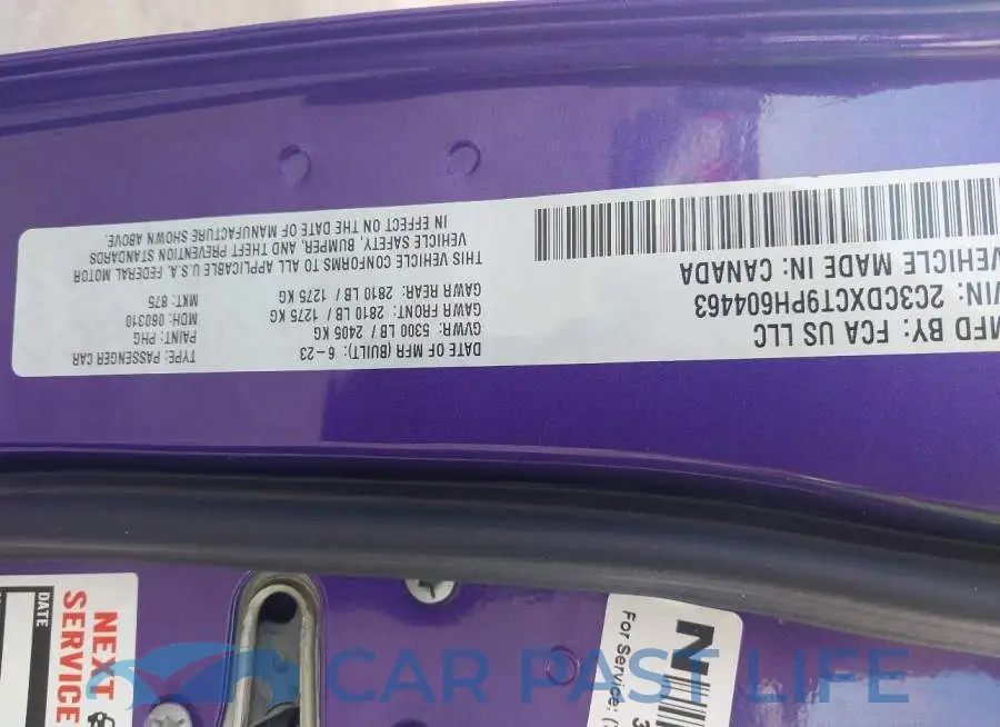2C3CDXCT9PH604463# 9