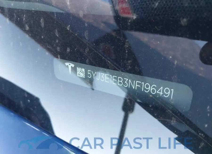 5YJ3E1EB3NF196491# 9