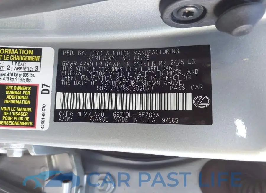 58ACZ1B18SU202650# 9
