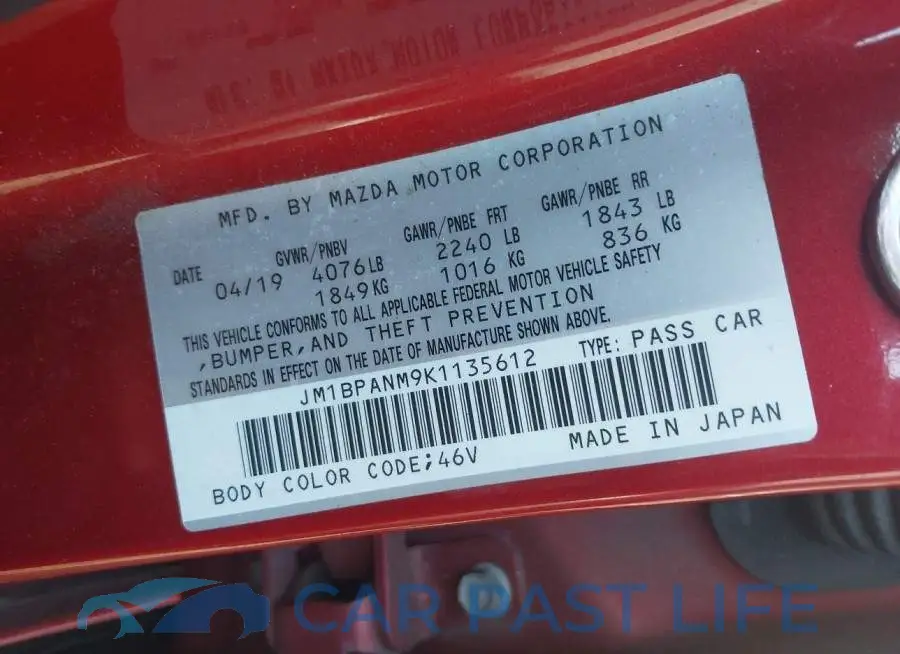 JM1BPANM9K1135612# 9