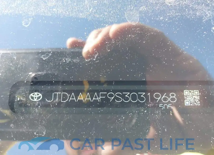 JTDAAAAF9S3031968# 9