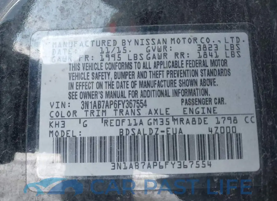 3N1AB7AP6FY367554# 9
