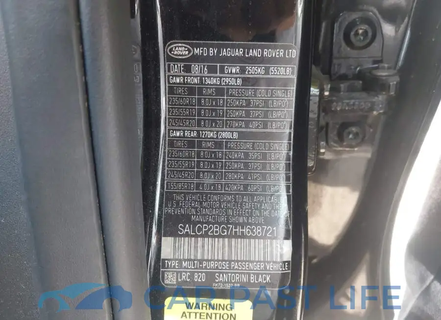 SALCP2BG7HH638721# 9