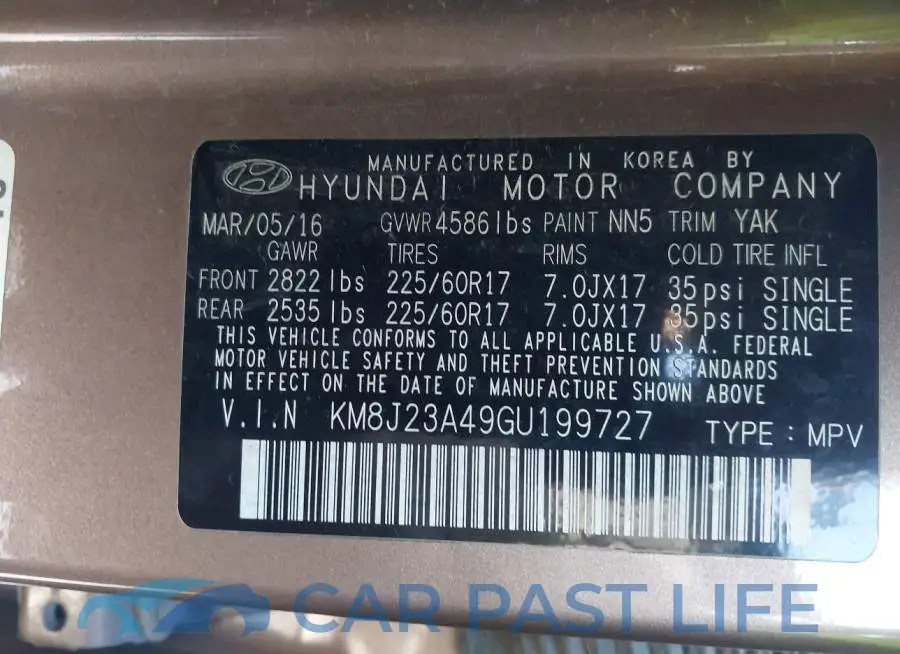 KM8J23A49GU199727# 9