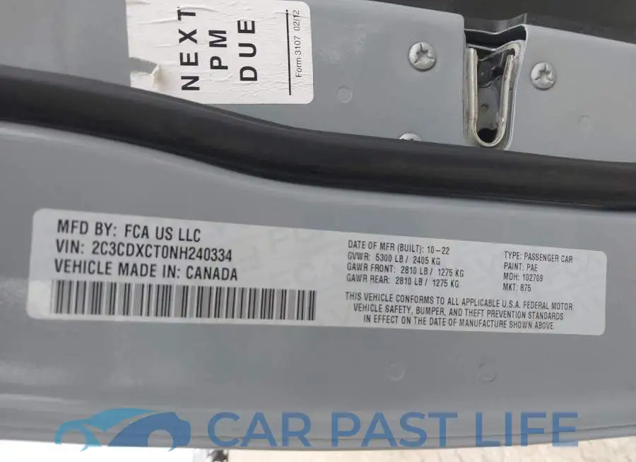 2C3CDXCT0NH240334# 9