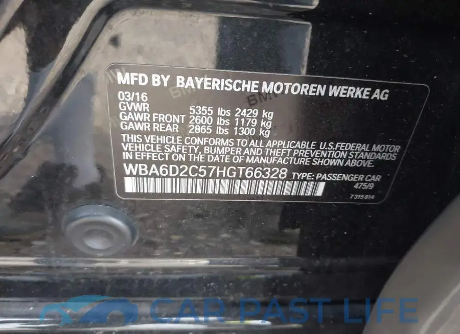 WBA6D2C57HGT66328# 9