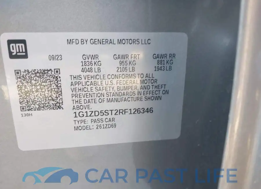 1G1ZD5ST2RF126346# 9