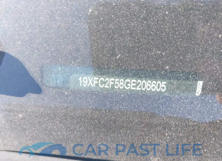 19XFC2F58GE206605# 9
