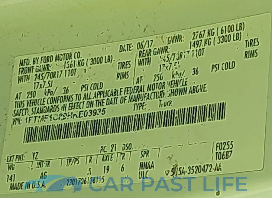 1FTMF1C89HKE03935# 9
