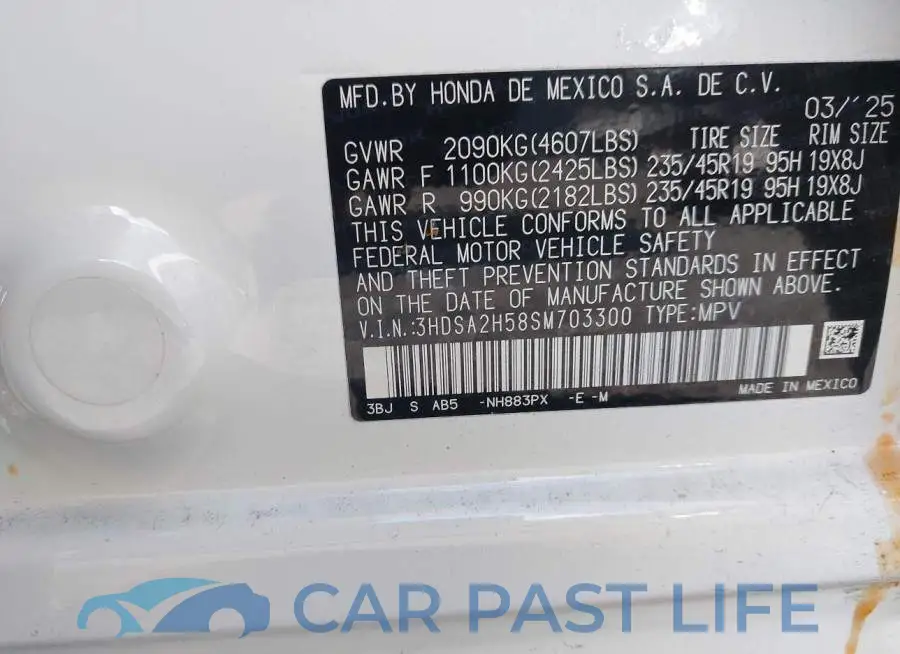 3HDSA2H58SM703300# 9