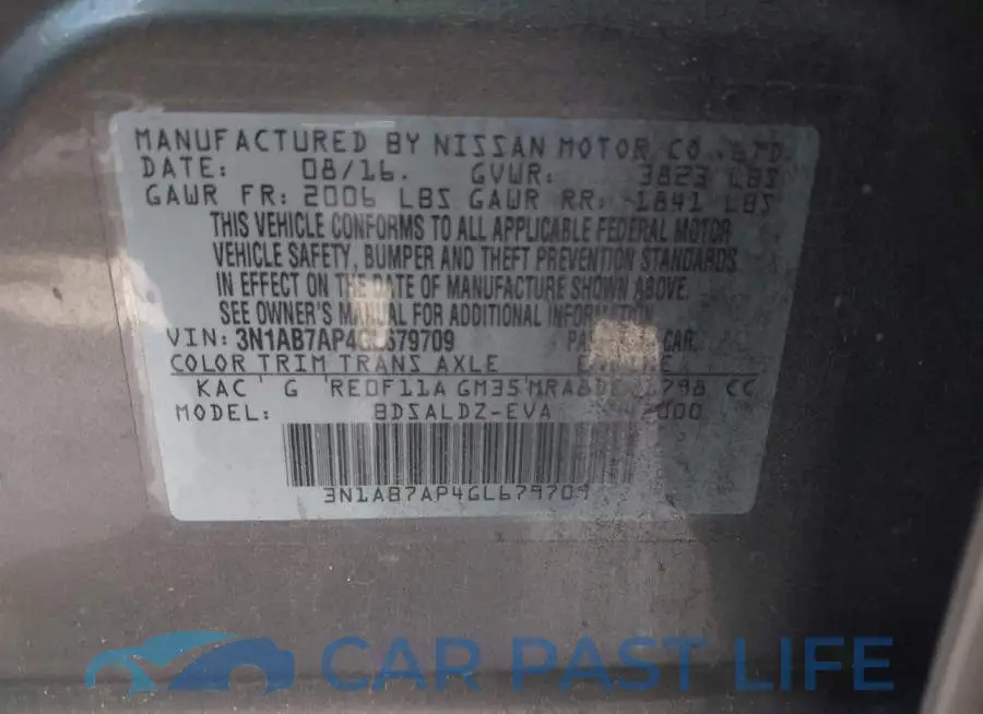 3N1AB7AP4GL679709# 9