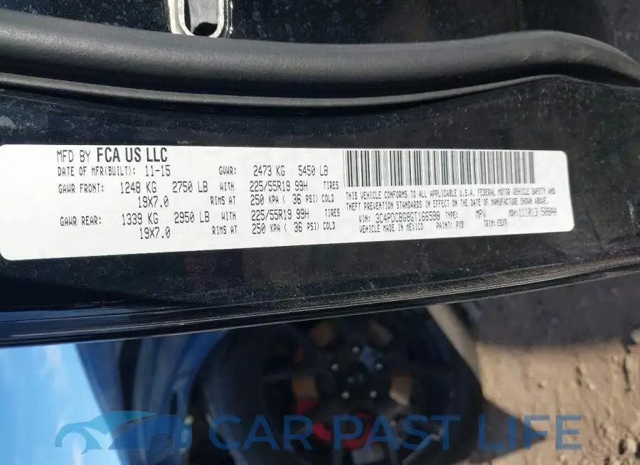 3C4PDCBG8GT166598# 9
