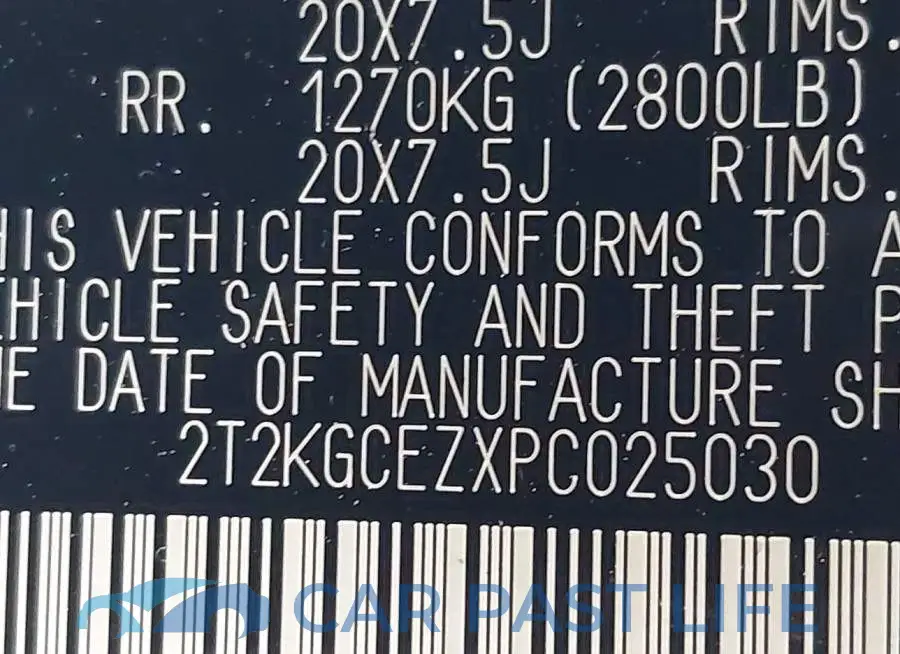 2T2KGCEZXPC025030# 9