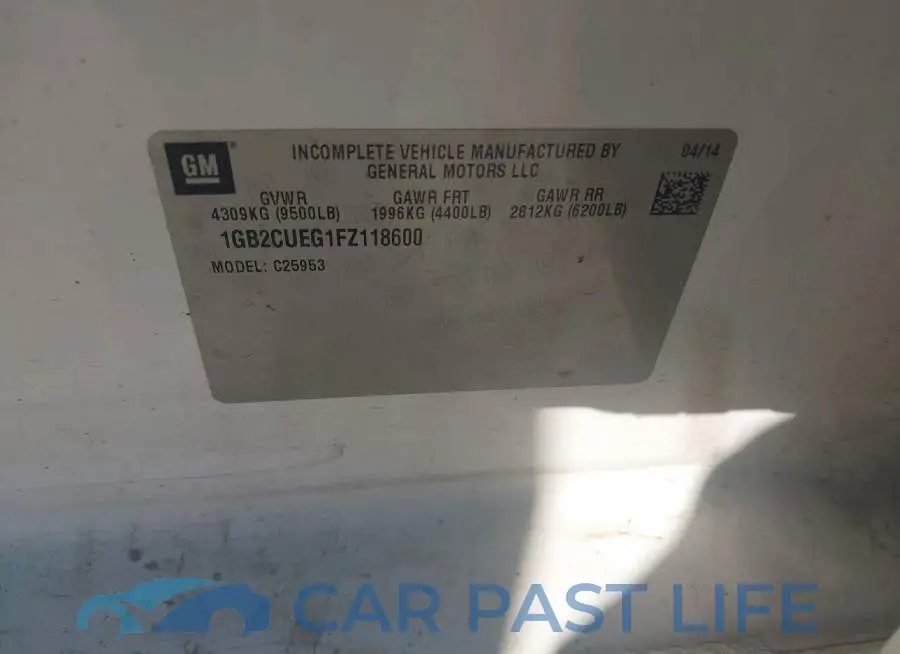 1GB2CUEG1FZ118600# 9
