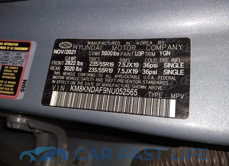 KM8KNDAF9NU052565# 9