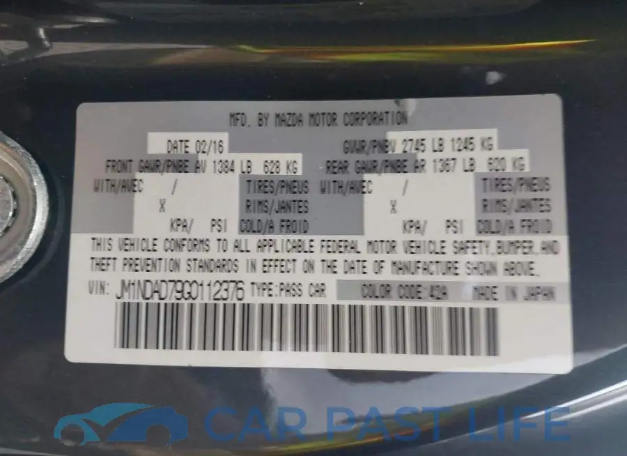JM1NDAD79G0112376# 9