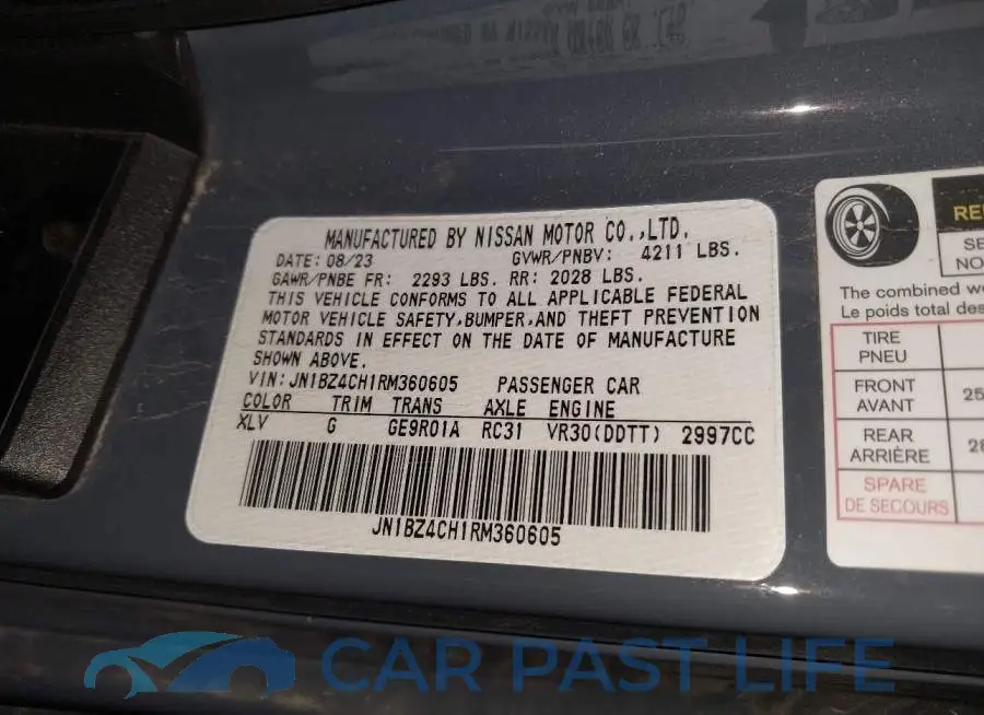 JN1BZ4CH1RM360605# 9