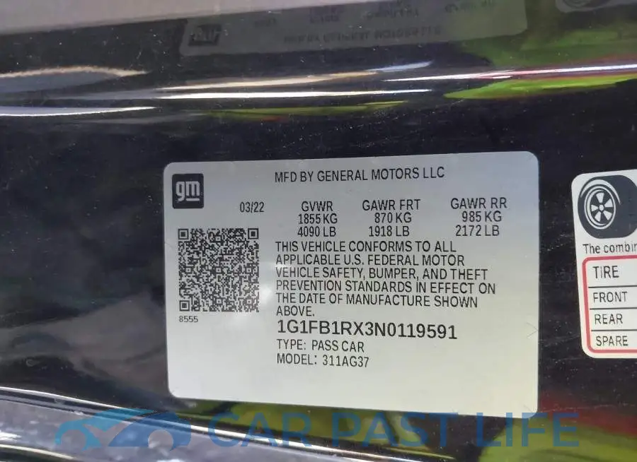 1G1FB1RX3N0119591# 9