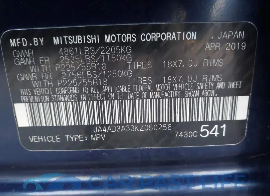 JA4AD3A33KZ050256# 17