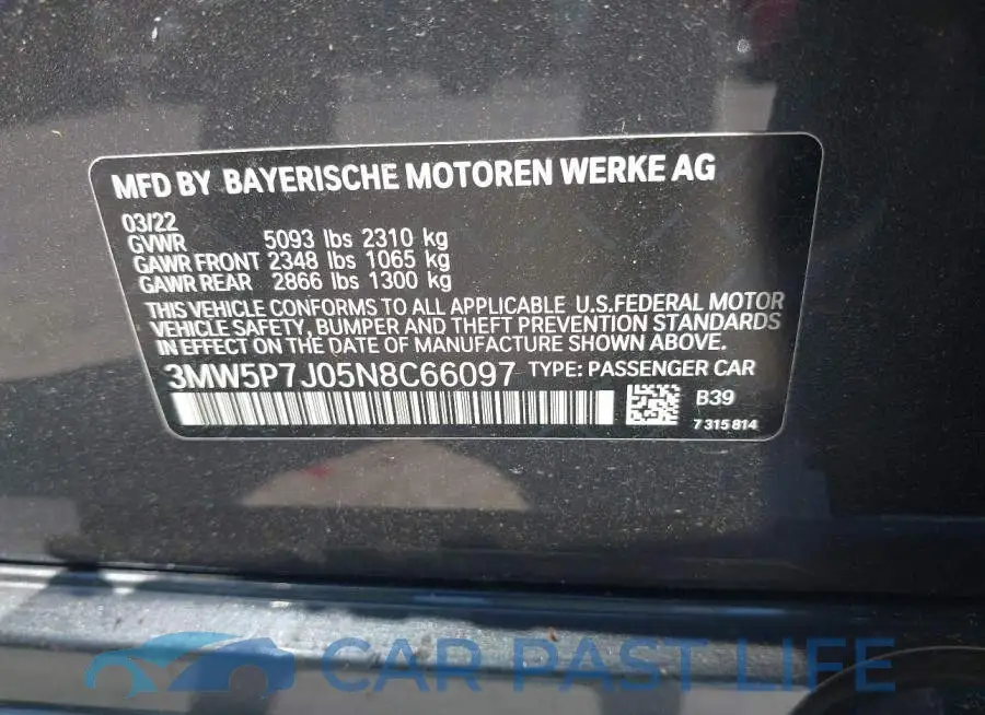 3MW5P7J05N8C66097# 9