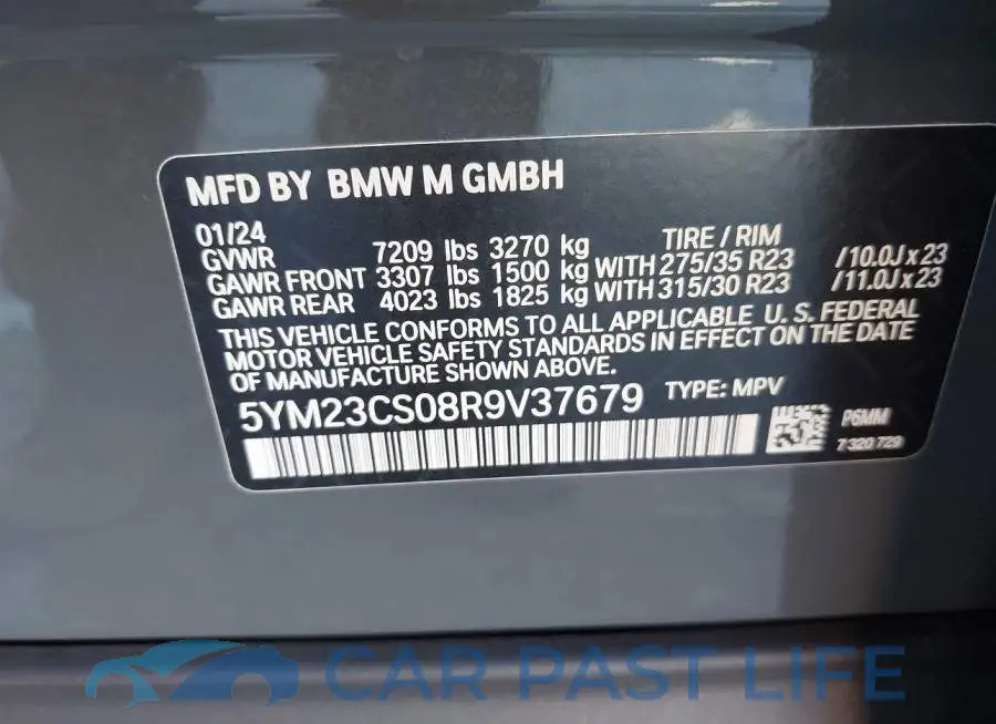 5YM23CS08R9V37679# 9