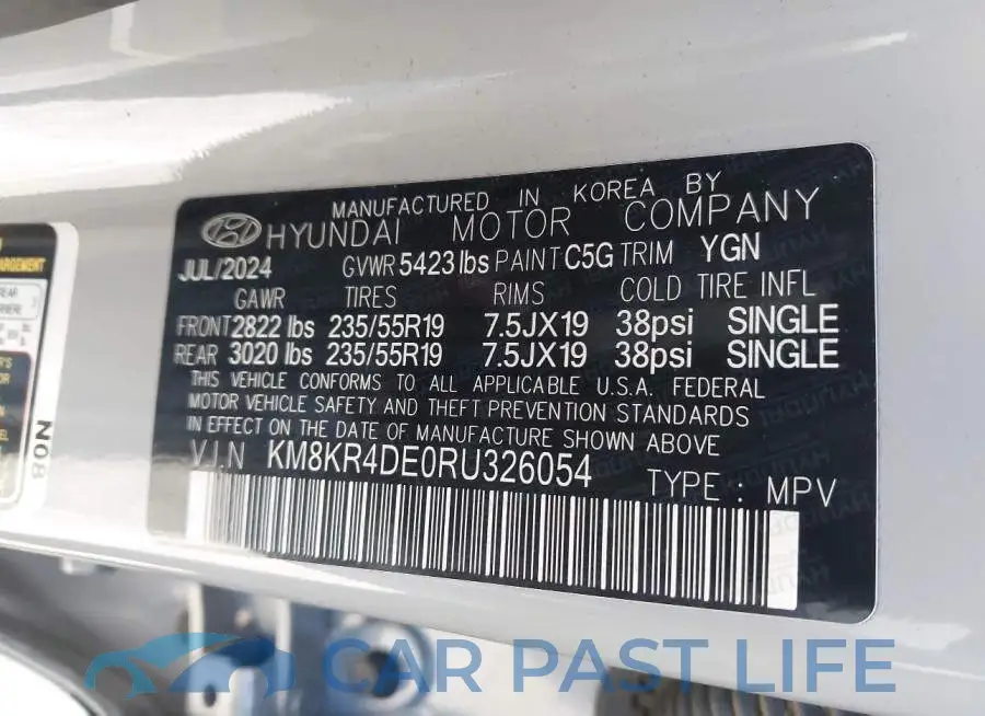 KM8KR4DE0RU326054# 9