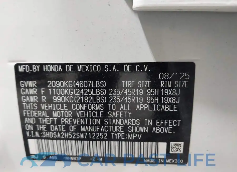3HDSA2H52SM712252# 9