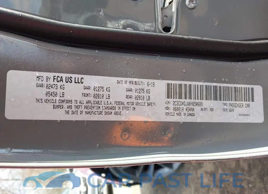 2C3CDXGJXKH650689# 9