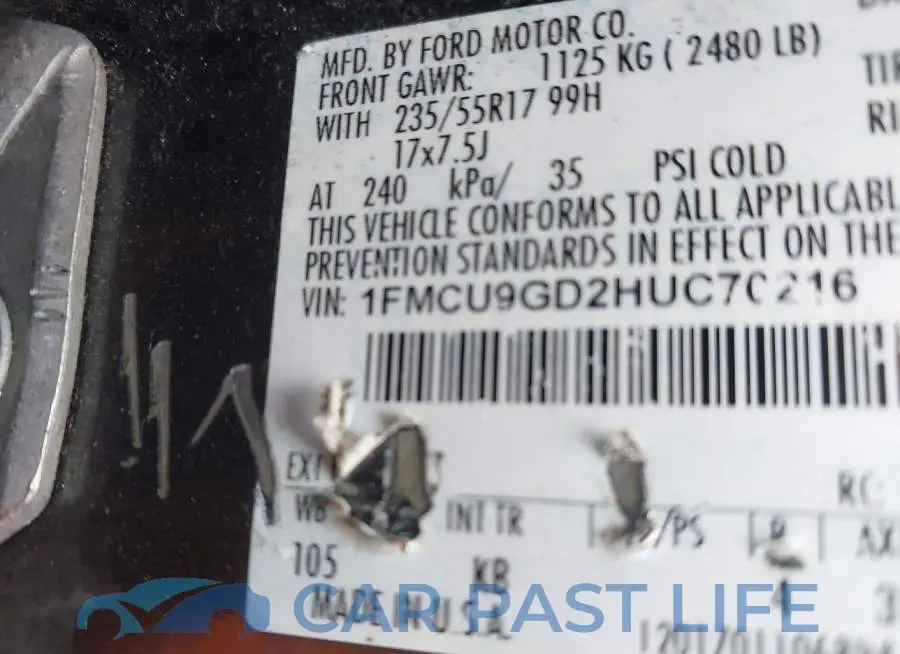 1FMCU9GD2HUC70216# 9