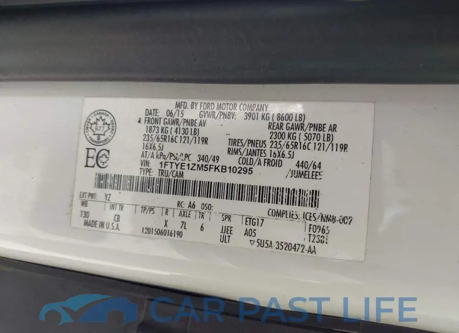 1FTYE1ZM5FKB10295# 9