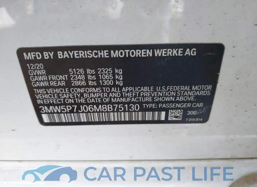 3MW5P7J06M8B75130# 9